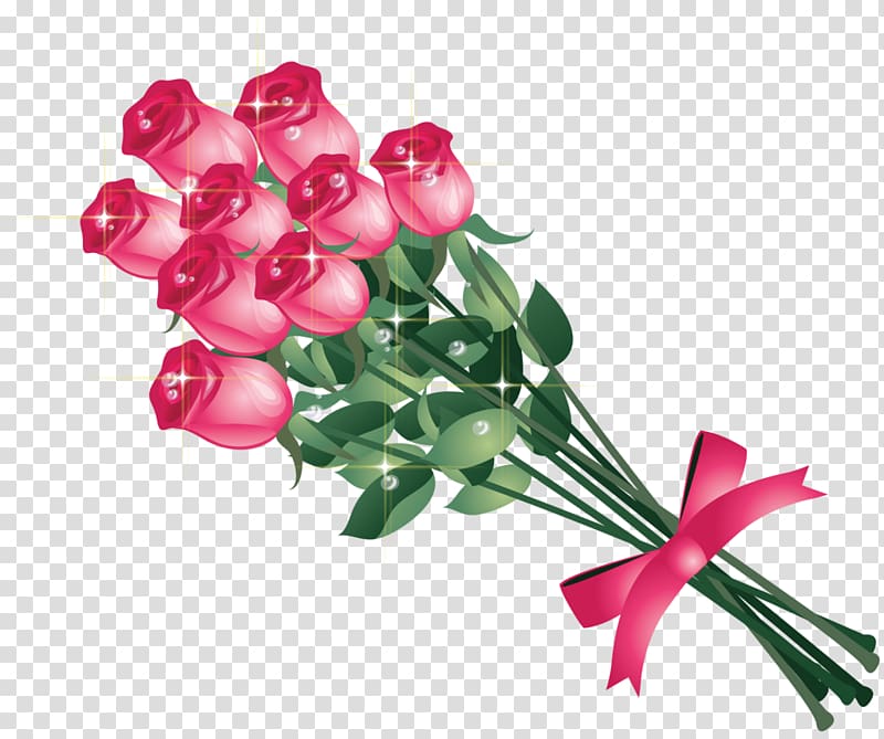 Flower bouquet Rose Desktop , a bunch of flowers transparent background PNG clipart
