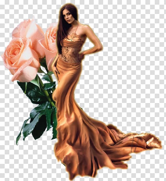 Gown Fashion Model M keyboard Beach rose, others transparent background PNG clipart