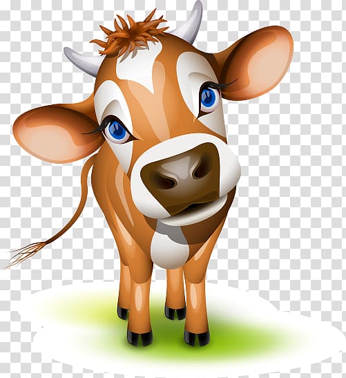 Jersey cattle , cow girl transparent background PNG clipart