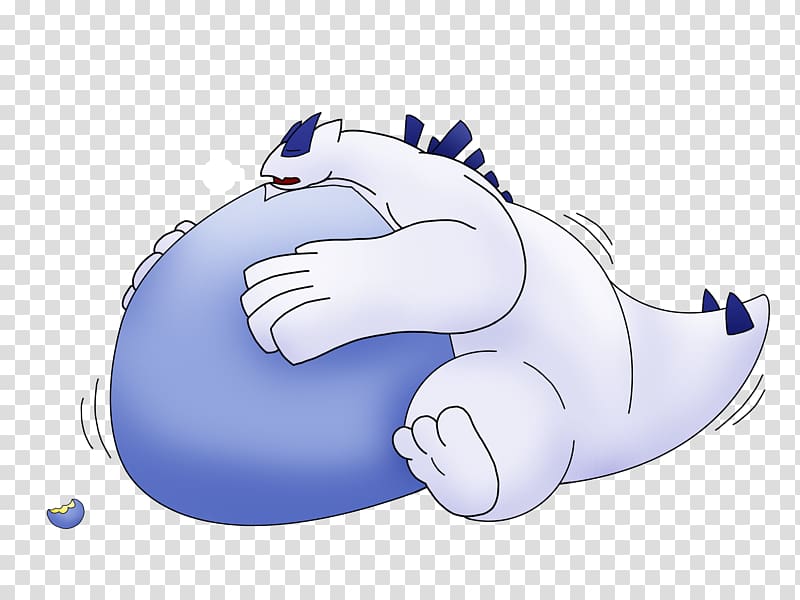 Lugia Pokémon Fan art, belly fat transparent background PNG clipart