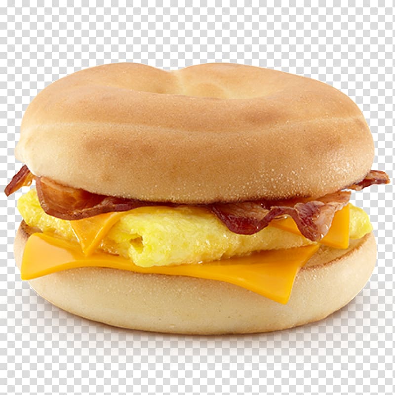 Bagel Bacon, egg and cheese sandwich Breakfast sandwich, egg roll transparent background PNG clipart