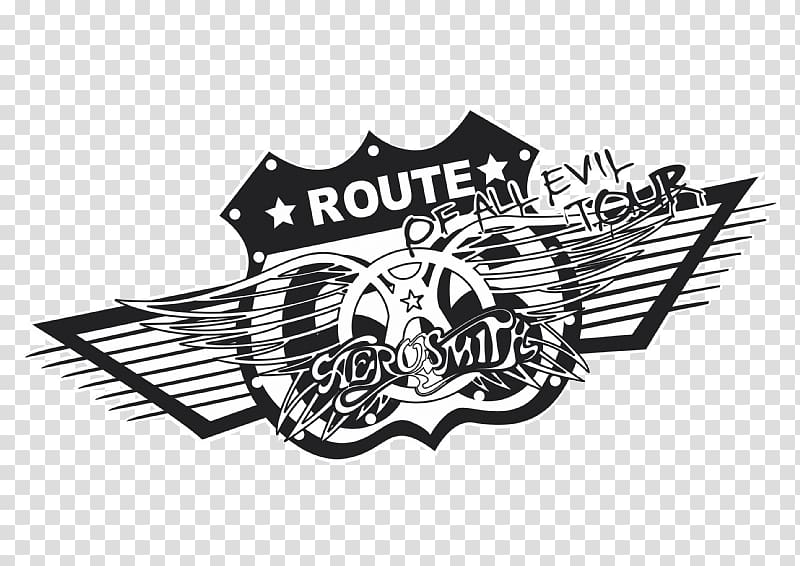 Guitar Hero: Aerosmith Logo T-shirt Female, aerosmithroutelogo transparent background PNG clipart
