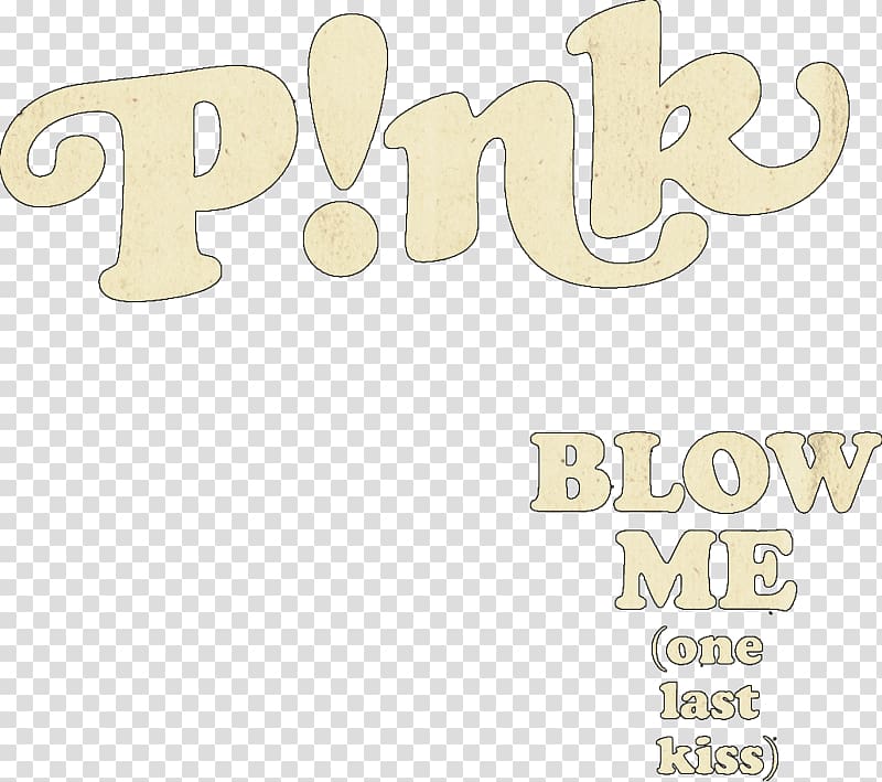 Blow Me One Last Kiss Logo English Pink Singer Transparent