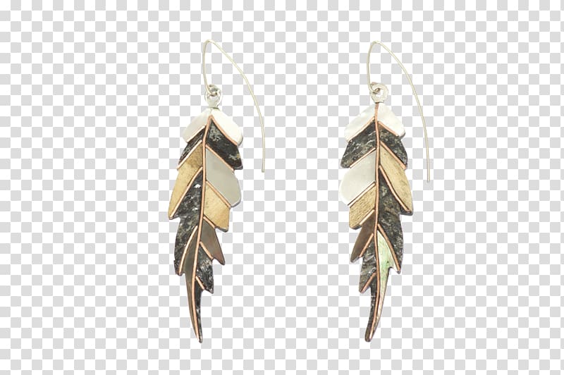 Earring Feather, Falling feathers transparent background PNG clipart