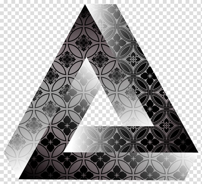 Penrose triangle Drawing Art, abstract pattern transparent background PNG clipart