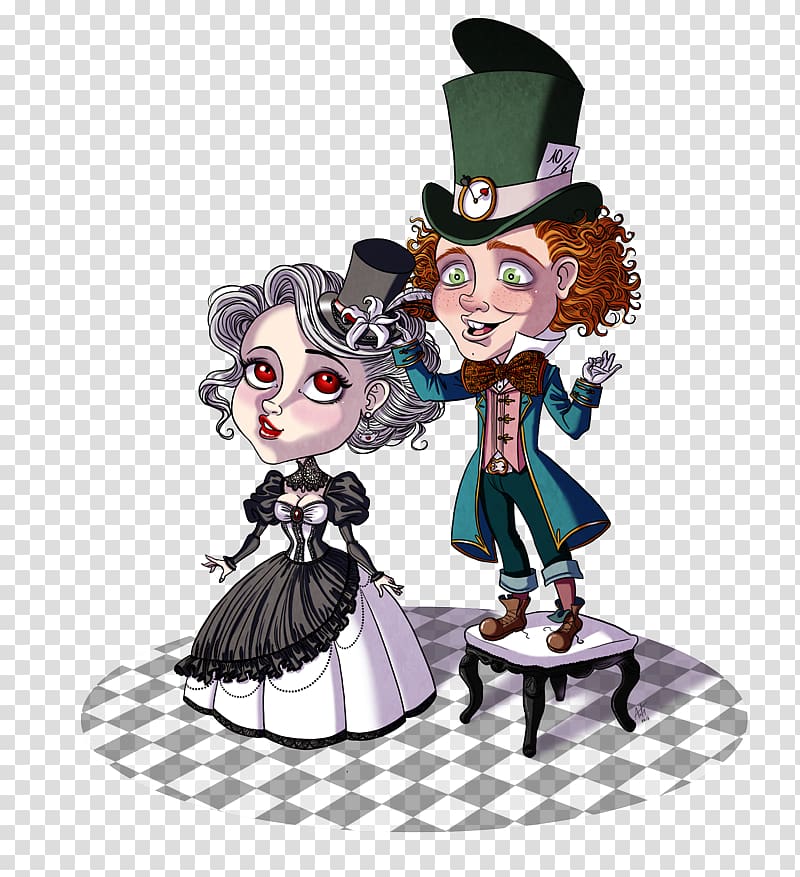 Mad Hatter White Queen Alice\'s Adventures in Wonderland Fan art, mad hatter tea party transparent background PNG clipart