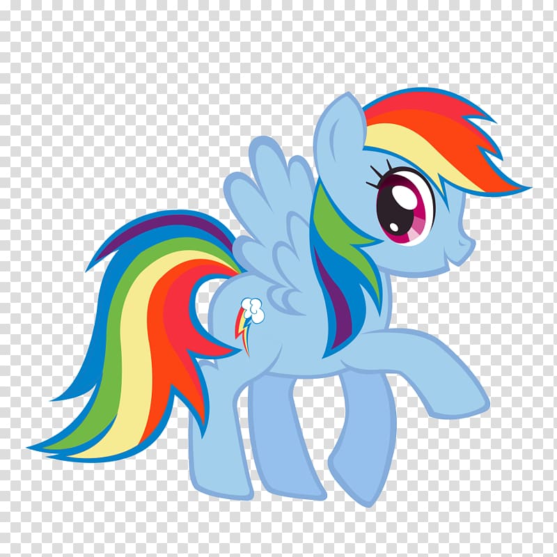 blue My Little Pony illustration, Rainbow Dash Pinkie Pie Fluttershy Twilight Sparkle Pony, cute cartoon transparent background PNG clipart