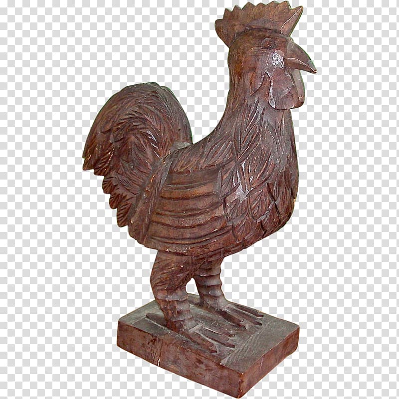Chicken Bird Phasianidae Fowl Sculpture, rooster transparent background PNG clipart