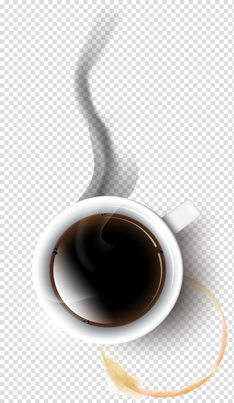 white ceramic cup filled with coffee illustration, Coffee cup Cafe, Fragrant coffee transparent background PNG clipart