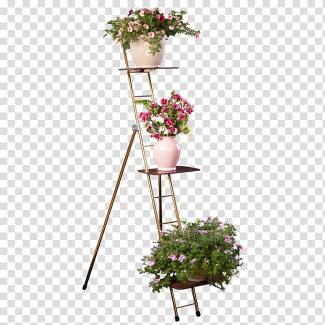 Floral design Flowerpot Cut flowers Shelf, flower transparent background PNG clipart