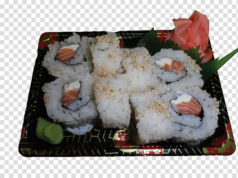 California roll Sashimi Makunouchi Sushi Tempura, sushi transparent background PNG clipart