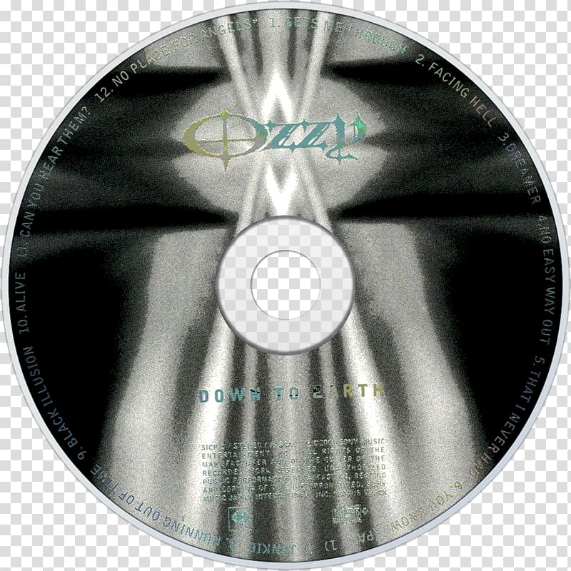 Compact disc Down to Earth Music Bark at the Moon Gets Me Through, others transparent background PNG clipart