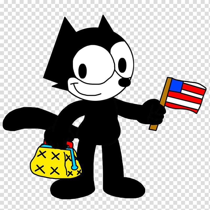 Independence Day Jul i juli Cartoon July 4, Felix the cat transparent background PNG clipart