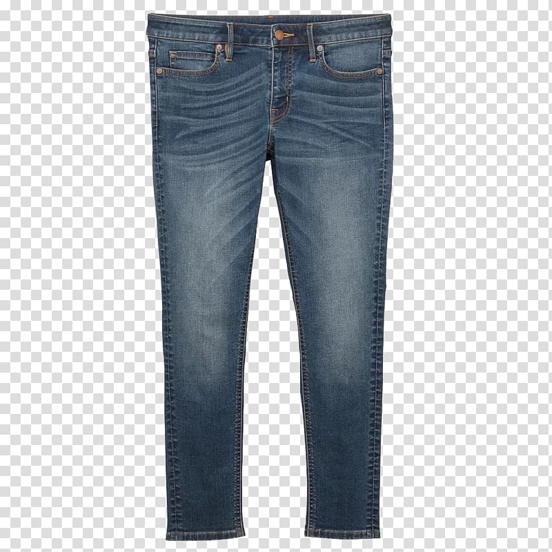 blue-washed denim fitted jeans, Jeans Denim Blue Waist, jeans transparent background PNG clipart