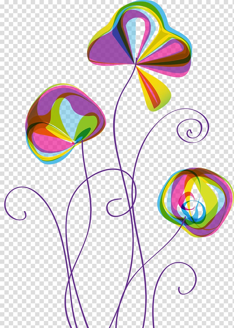 Flower Watercolor painting, abstract flower transparent background PNG clipart