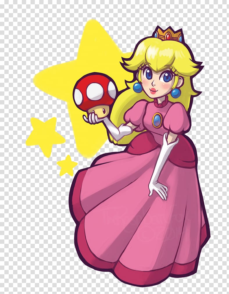 Super Princess Peach Mario Toad Art, castle princess transparent background PNG clipart