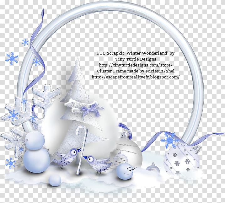 Frames Blue Winter, Winter Wonderland transparent background PNG clipart