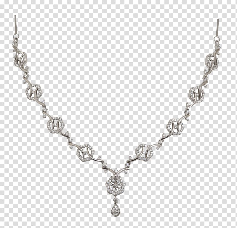 Jewellery Necklace Charms & Pendants Silver Diamond, jewels transparent background PNG clipart