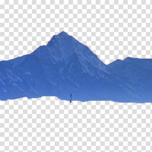 , Blue Snow Mountain transparent background PNG clipart