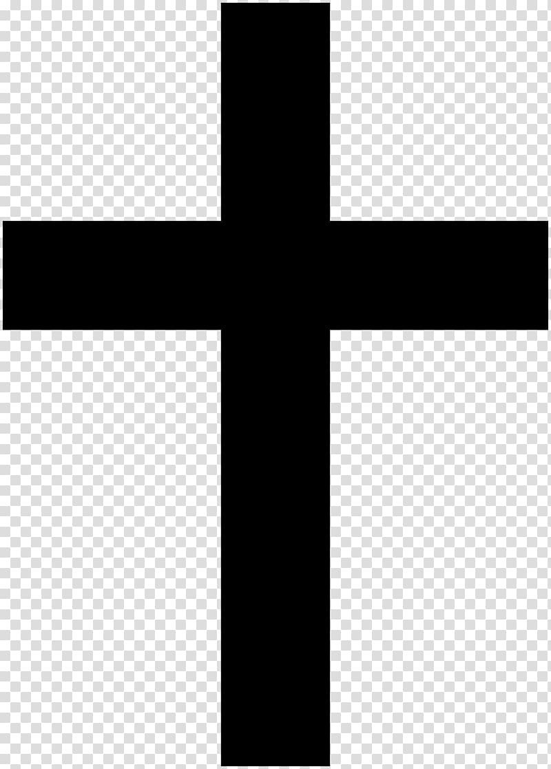 Simple Christian Cross transparent background PNG clipart