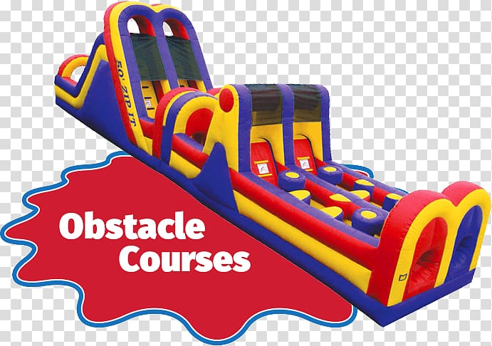 Inflatable Bouncers Obstacle course Water slide , Obstacle Course transparent background PNG clipart