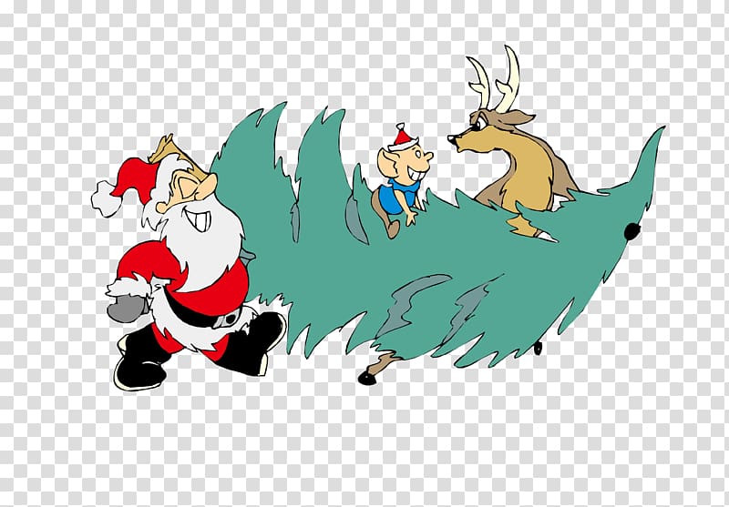 Pxe8re Noxebl Snegurochka Ded Moroz Santa Claus , Santa Claus transparent background PNG clipart