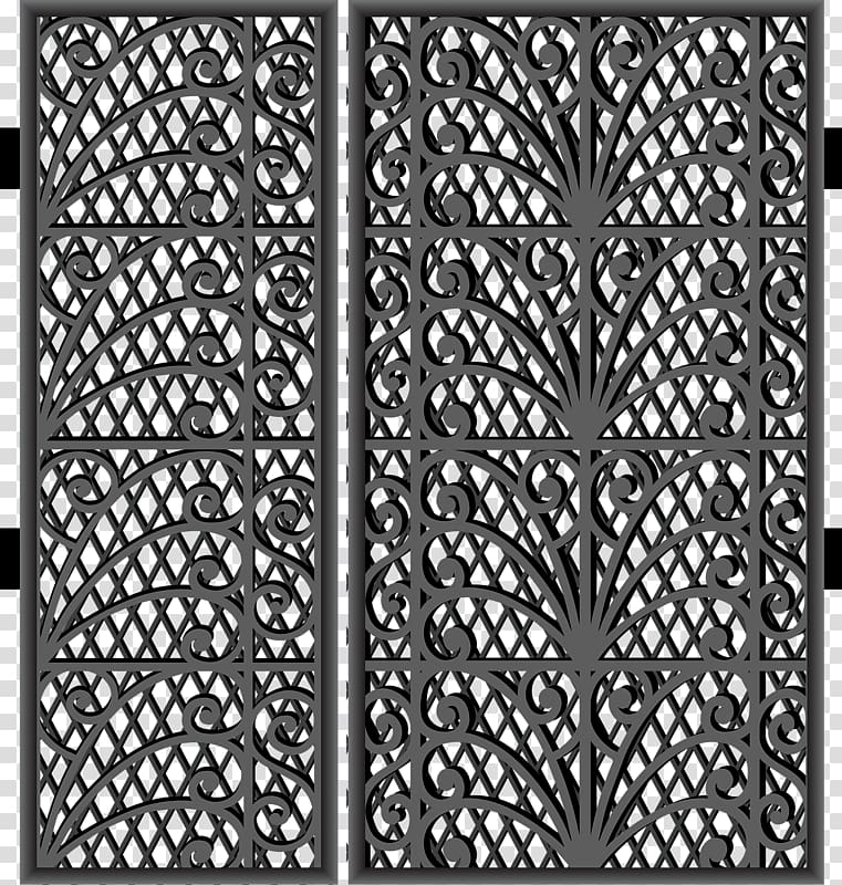 Iron Metal Fence, Metallic iron fence transparent background PNG clipart