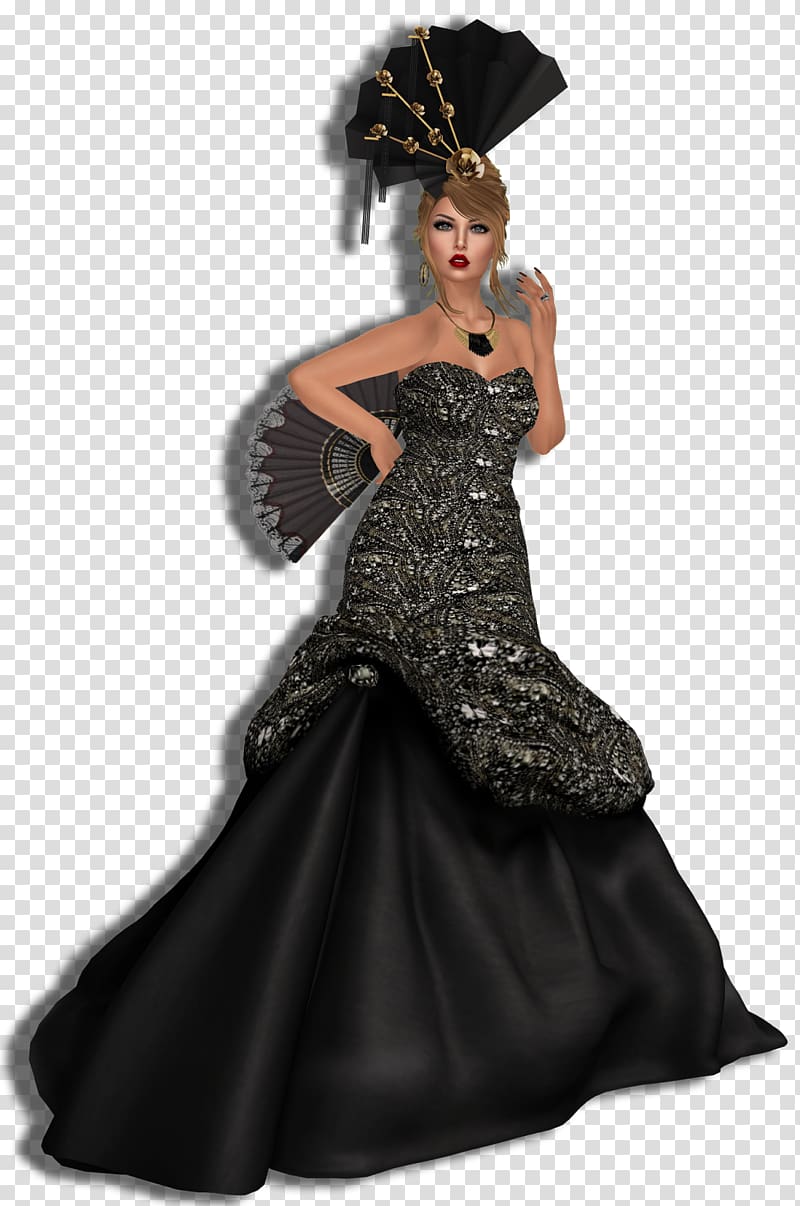 Gown Cocktail dress Shoulder, wow couture gold label transparent background PNG clipart