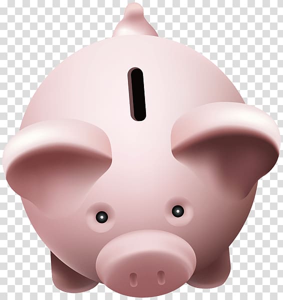 pink piggy bank illustration, Piggy Bank Top View transparent background PNG clipart