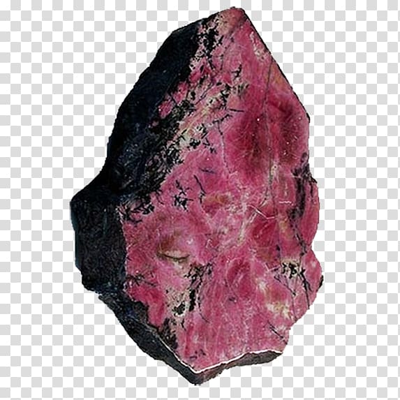 Rhodonite Stone Mineral Ural Pink, Stone transparent background PNG clipart