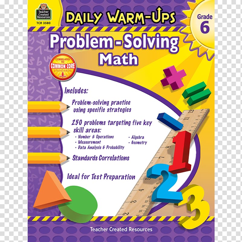 Daily Warm-Ups: Problem Solving Math Grade 5 Fifth grade Word problem Sixth grade, math question transparent background PNG clipart
