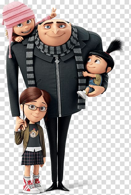 Disney's Despicable Me characters, Despicable Me Gru and Kids transparent background PNG clipart