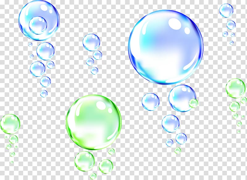 green and blue bobbles illustration, Drop Bubble Water, Water Bubble transparent background PNG clipart