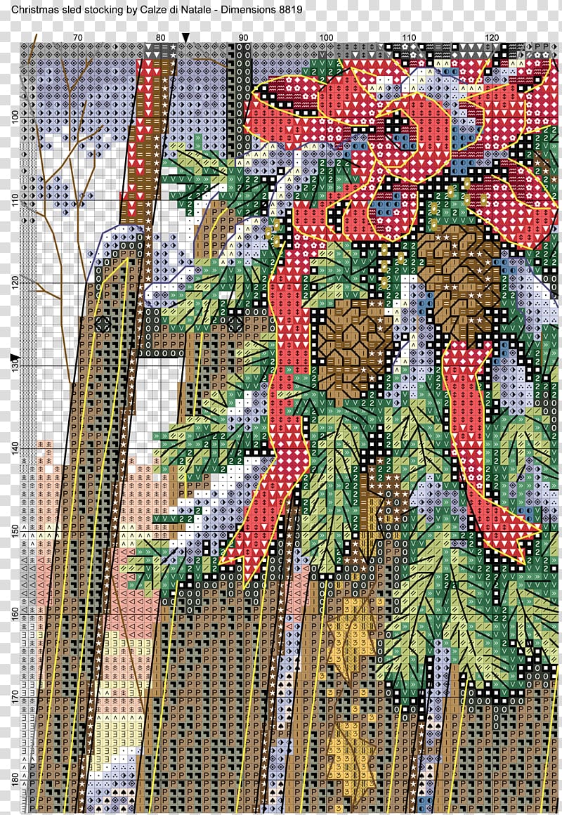 Needlework Cross-stitch Quilt Pattern, christmas chart transparent background PNG clipart
