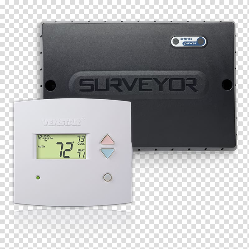 Thermostat HVAC control system Lighting control system, surveyor transparent background PNG clipart