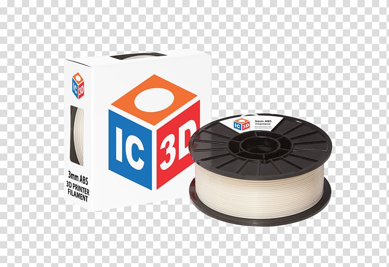 3D printing filament Polylactic acid Acrylonitrile butadiene styrene, 3D printing transparent background PNG clipart