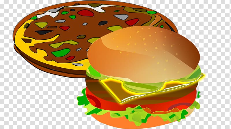 Cheeseburger Pizza Hot dog Hamburger Fast food, pizza transparent background PNG clipart