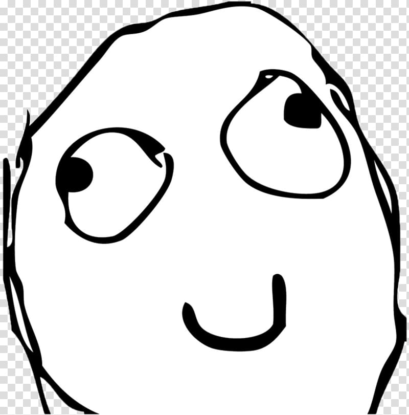 Troll Face Thinking - Thinking Meme Face Png, Transparent Png is