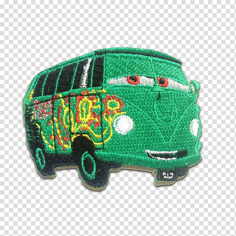 Bus Embroidered patch Green Color Car, bus transparent background PNG clipart