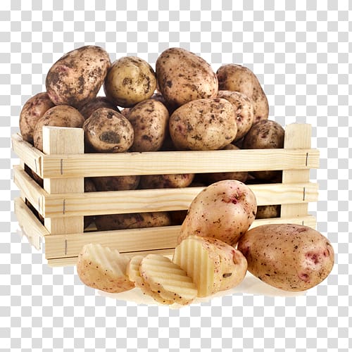 Russet Burbank Vegetable Fruit Food Radish, A basket of potatoes transparent background PNG clipart