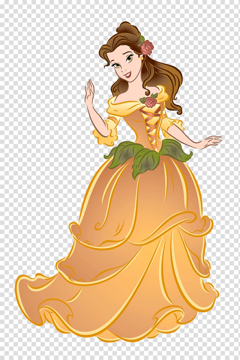 Belle Cinderella Disney Princess Beast, disneyland transparent background PNG clipart