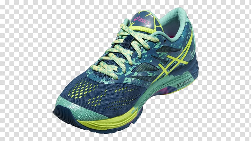 Sports shoes Asics Gel Noosa Tri Women\'s Running Shoes Blue Asics Gel-Noosa Tri 10, Men\'s Training Running Shoes, Midnight/Flash Yellow/Flash Green, 7 UK (41 1/2 Eu), colorful asics tennis shoes for women transparent background PNG clipart