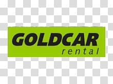 Goldcar rental signage screenshot, Goldcar Rental Logo transparent background PNG clipart