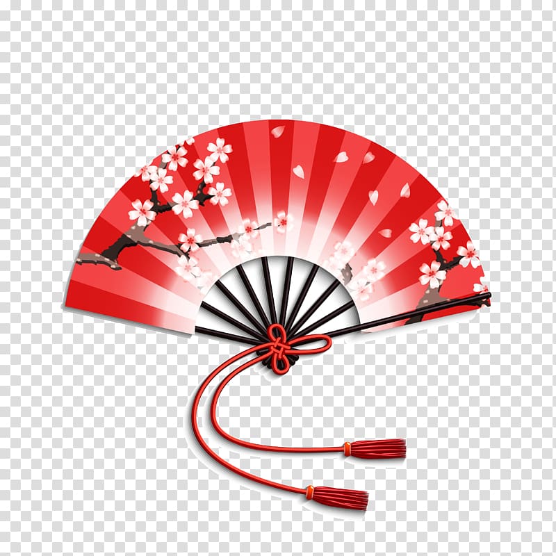 red, white, and black floral hand fan, 4 Pics 1 Word Japan , Japanese and fan sub transparent background PNG clipart