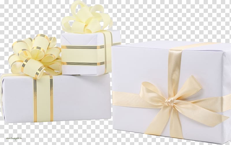 Gift Megabyte , golden bowknot transparent background PNG clipart