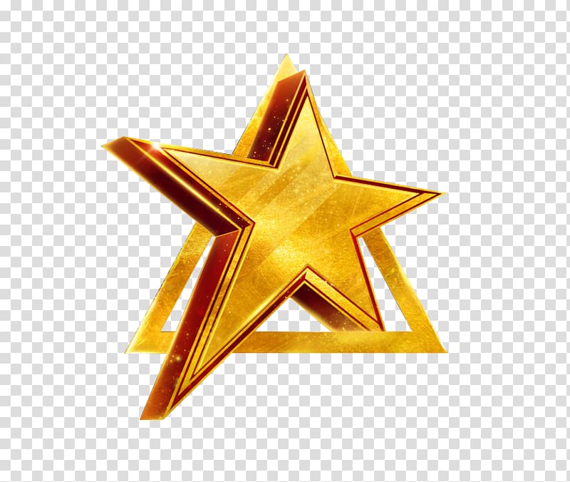 golden stereo stars transparent background PNG clipart