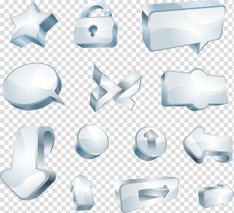 Glass recycling Icon, Cool three-dimensional icon transparent background PNG clipart