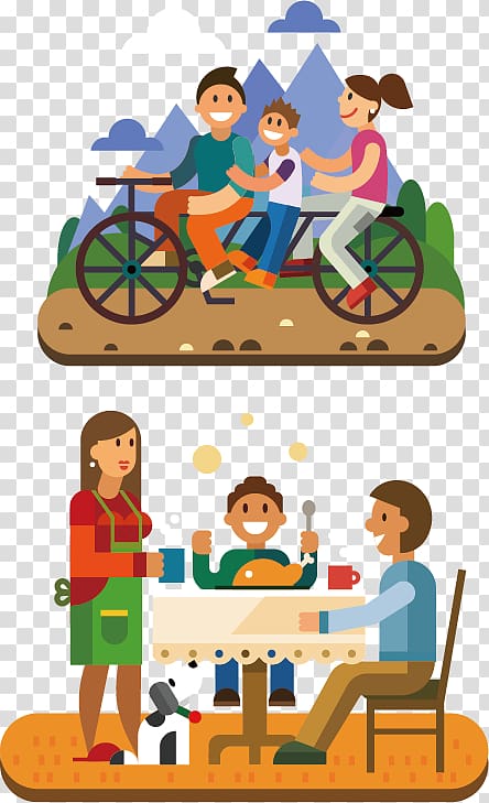 Android application package , cartoon Family Fun transparent background PNG clipart