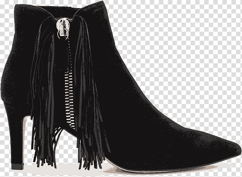 Suede Fringe Boot Zipper Botina, Pura,Lopez fringed boots transparent background PNG clipart