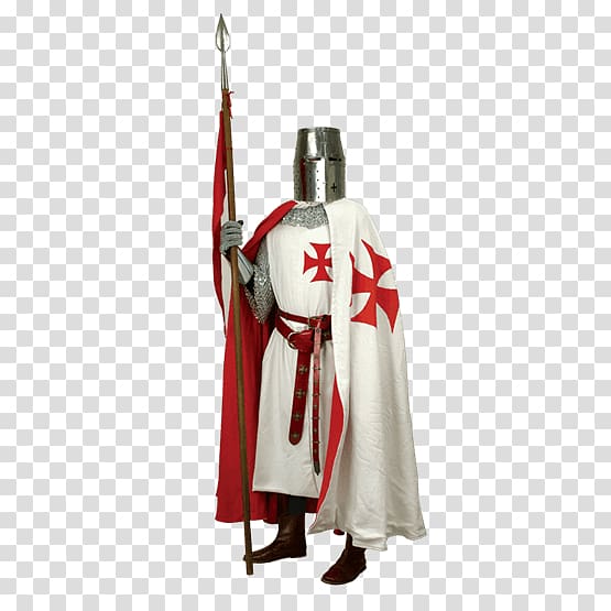 Crusades Middle Ages Knights Templar Surcoat, Knight transparent background PNG clipart